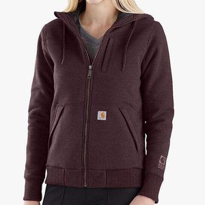 Carhartt Women's Rain Defender Rockland Quilt-Lined Full Zip Hooded Sweatshirt